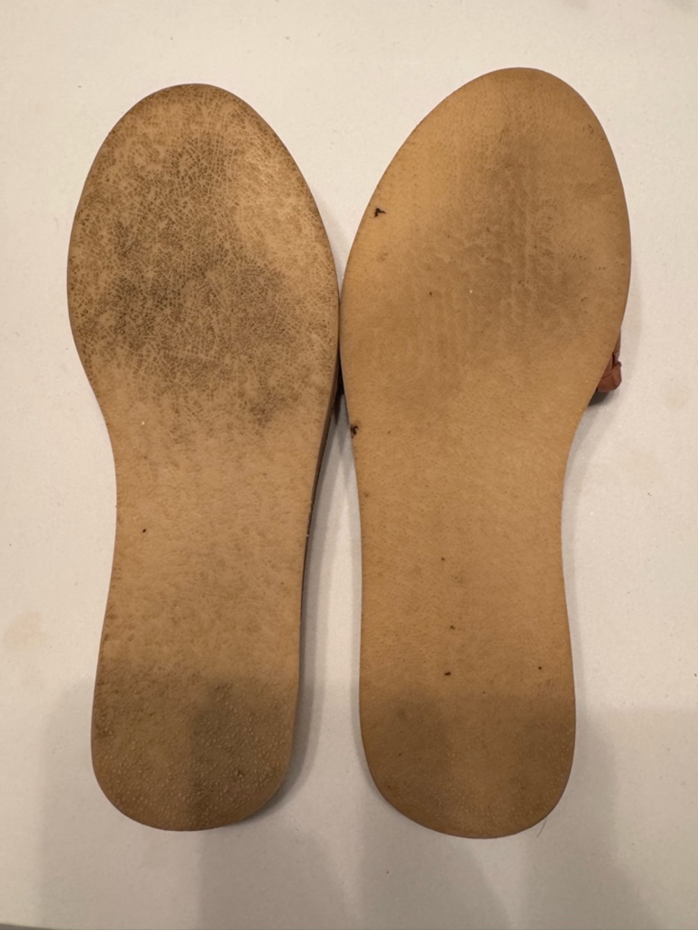 Braided Leather Slide Sandals - Tan - Picture 2 of 3